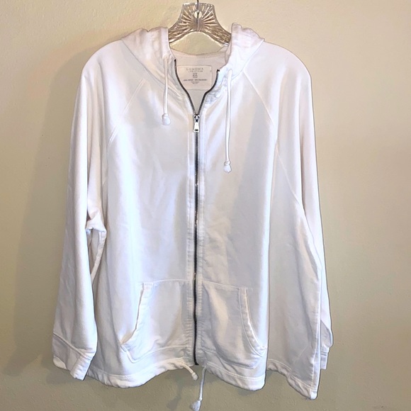 Sonoma Tops - Sonoma, zippered hoodie, size 2X